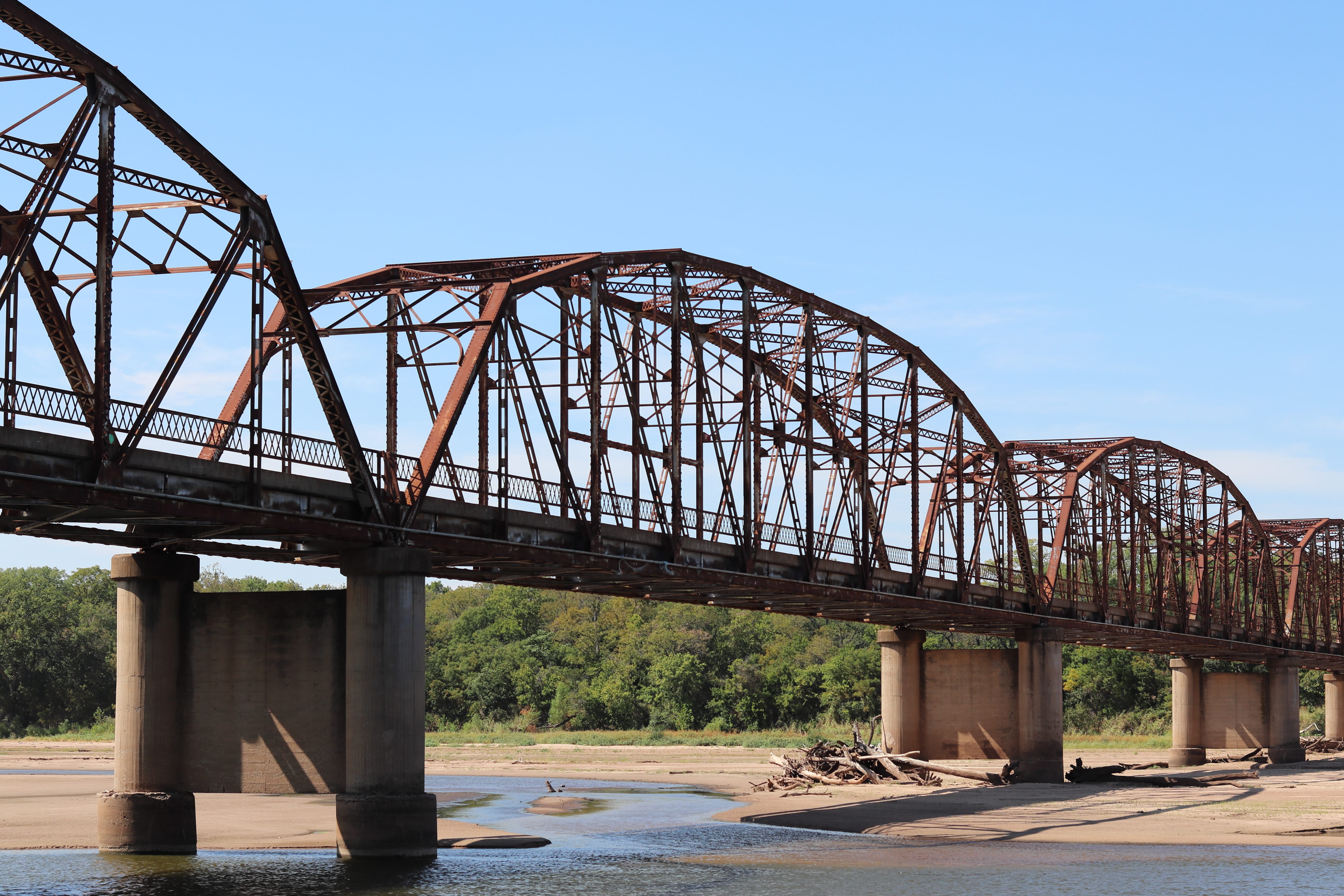 Old SH-18W over Arkansas River